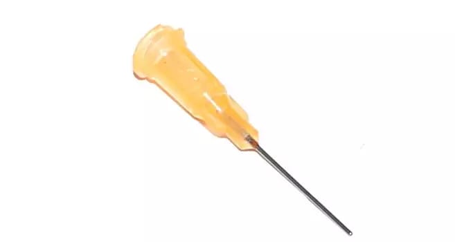 Geklebte Dosiernadeln mit Edelstahlkanüle 25,4mm orange 23G 1St
