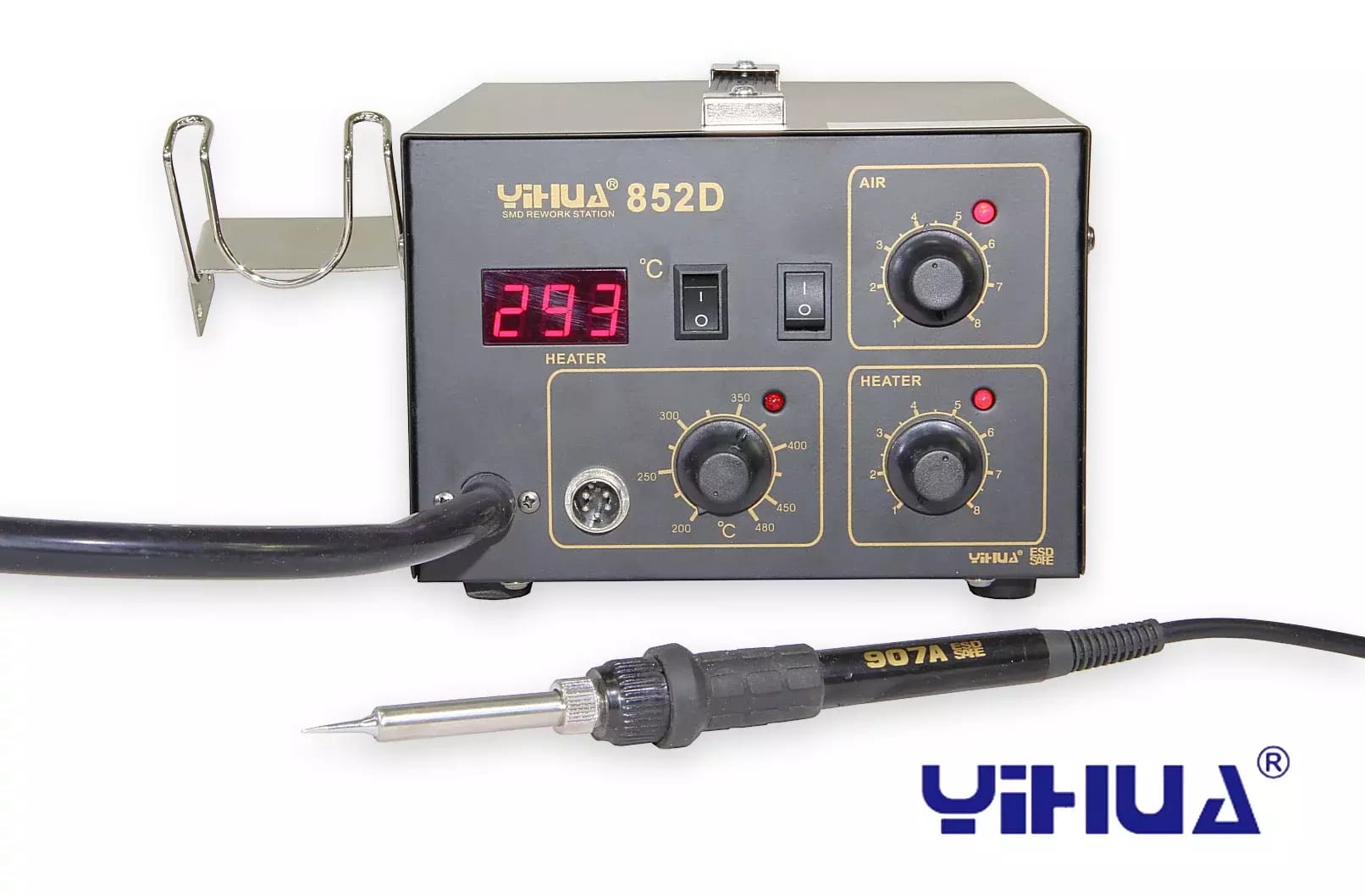 Yihua 852D Kombi-Lötstation mit Membrankompressor – 2