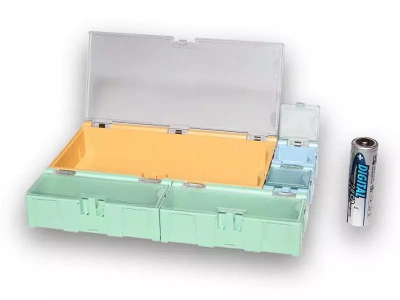 Miniatur-Kunststoffschubladen für SMD-Bauteile B4 - blau – 2
