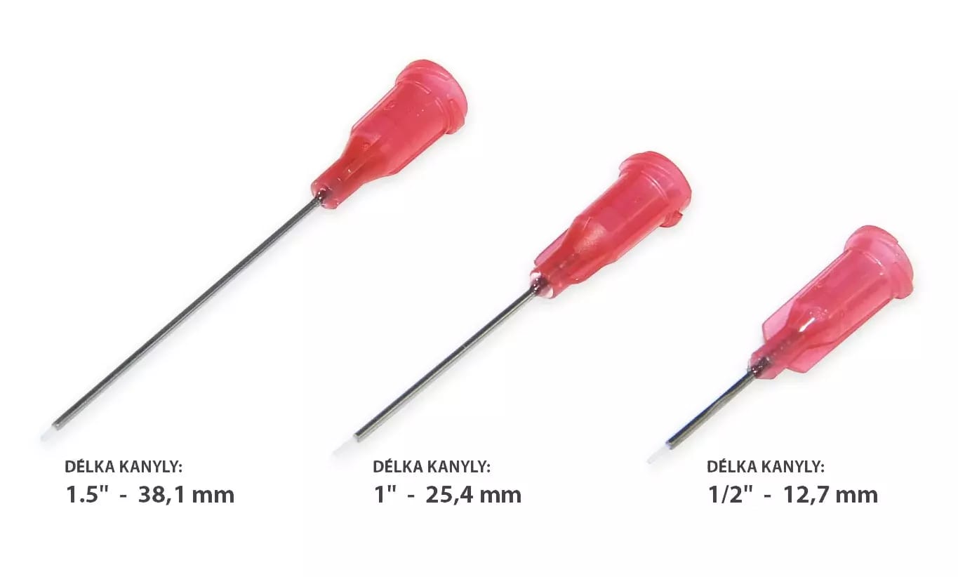 Edelstahl-Dosiernadeln mit eingelegtem Teflonschlauch 25,4mm 27G 50St – 2