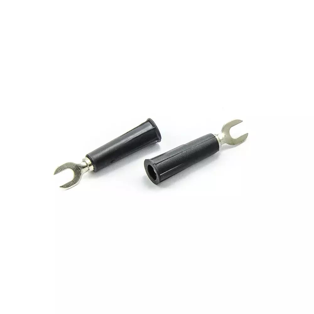 Reduzierstück Banane - Kabelgabel schwarz 4mm