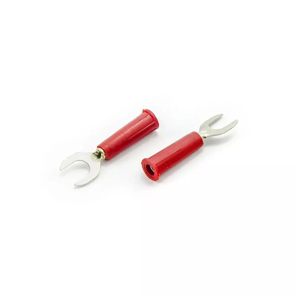 Reduzierstück Banane - Kabelgabel rot 8mm