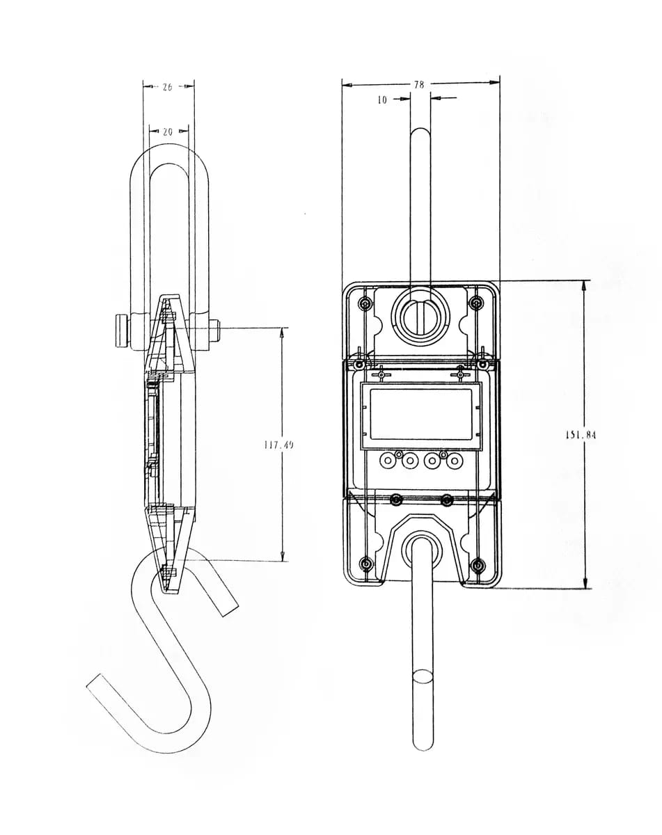 Hängewaage SF-912 bis zu 300kg – 2