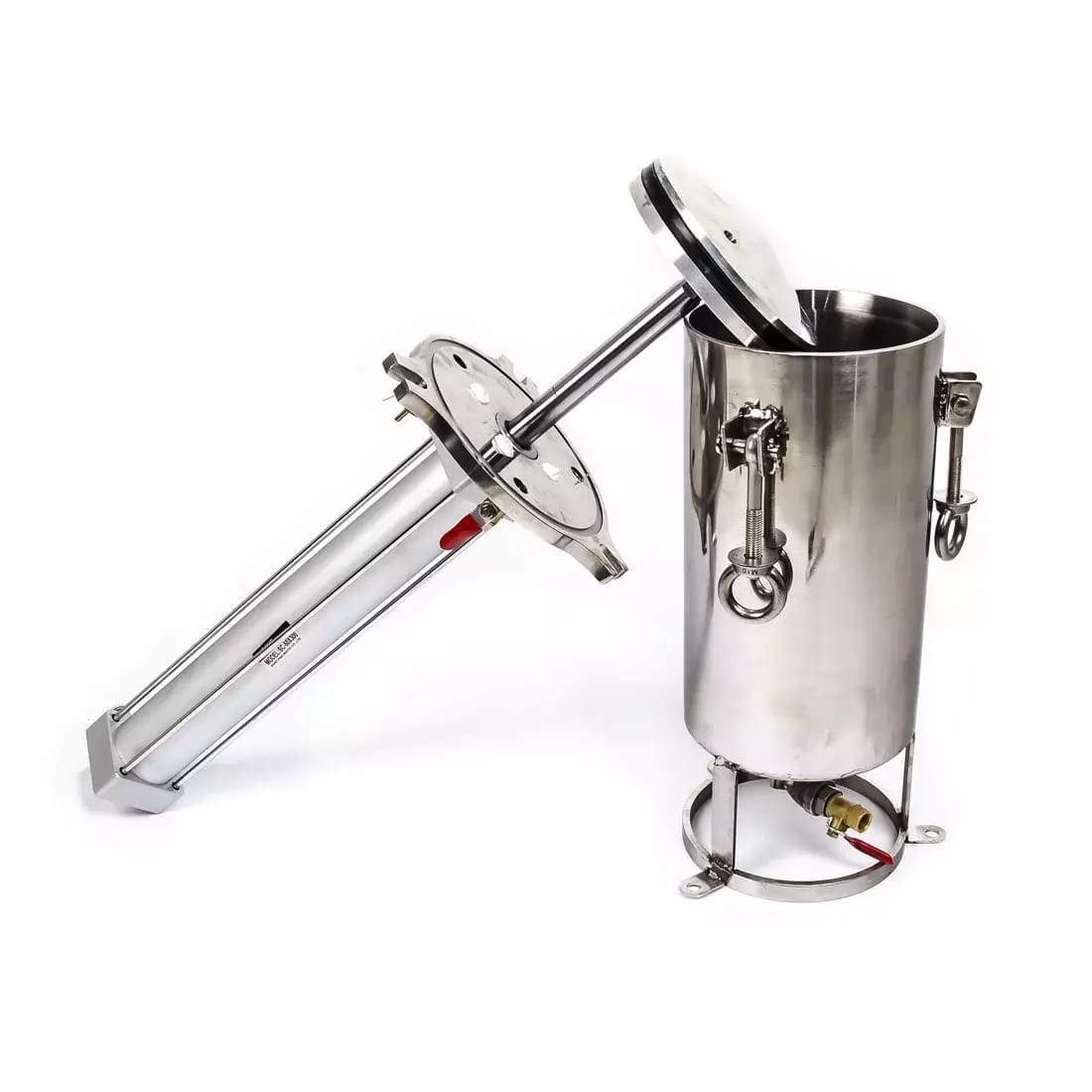 Edelstahl-Druckbehälter mit Kolben 5L – 2
