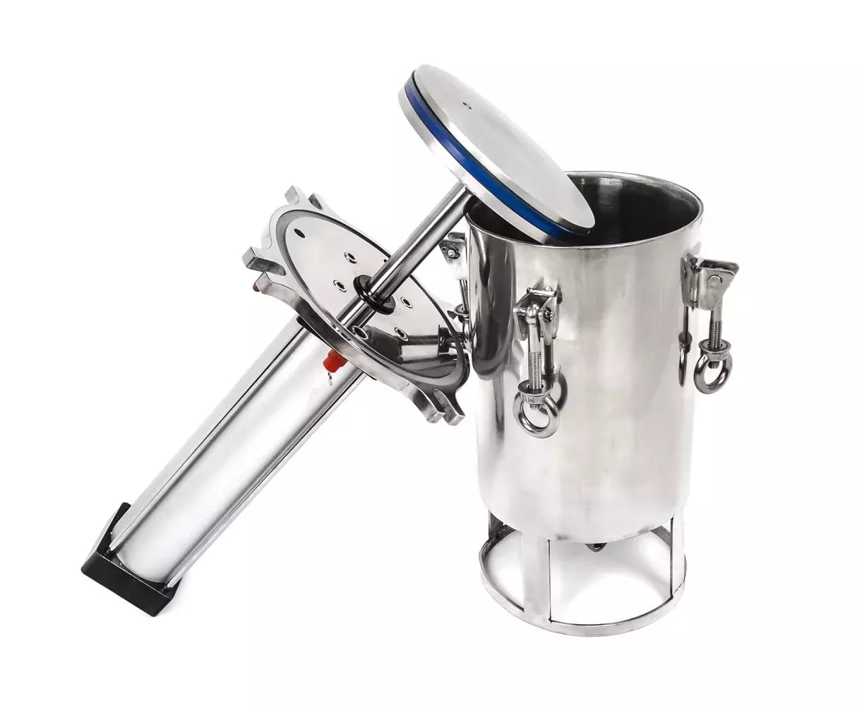 Edelstahl-Schnellkochtopf mit Stößel 10L – 2