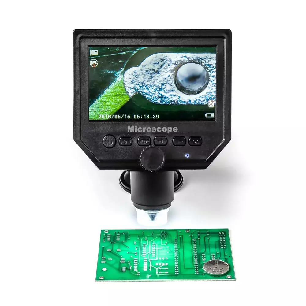 Tragbares LCD-Mikroskop 40x mit Saugnapf, integriertem Akku, USB, microSD – 2
