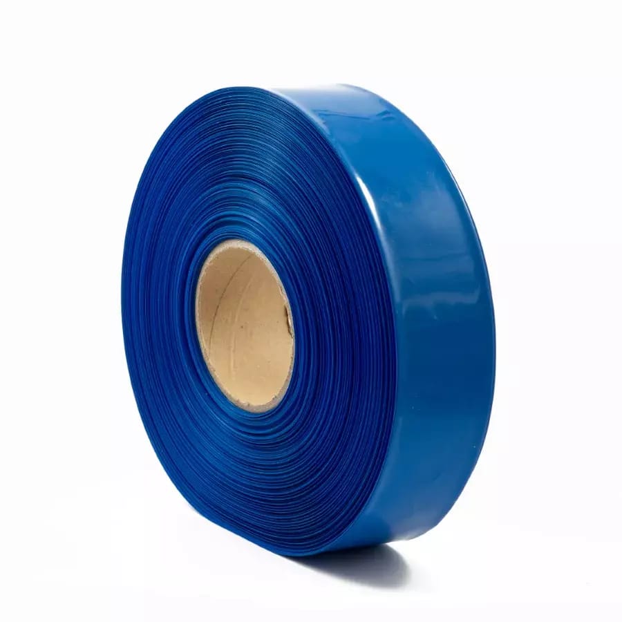 Blaue PVC-Schrumpffolie 2:1 Breite 57,5mm, Durchmesser 35mm – 2
