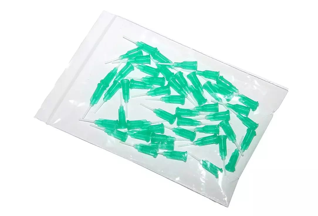 Dosiernadeln mit flexibler Polypropylenkanüle grün 18G 50 Stück