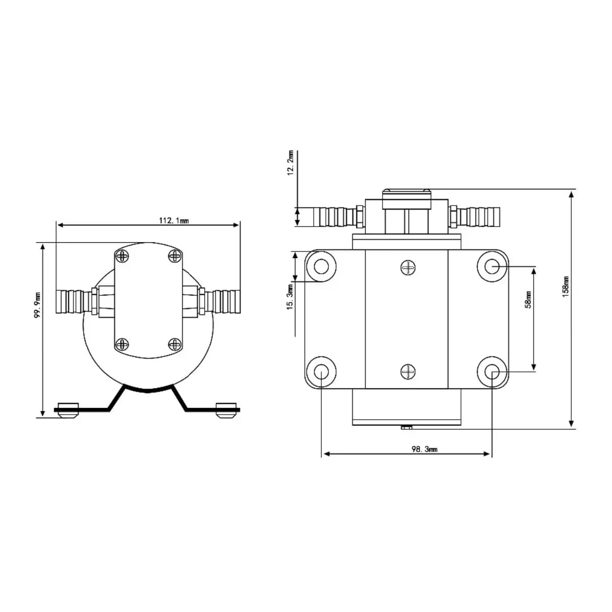 Zahnärztliche Pumpe FP-12 12V / 12000ml – 2