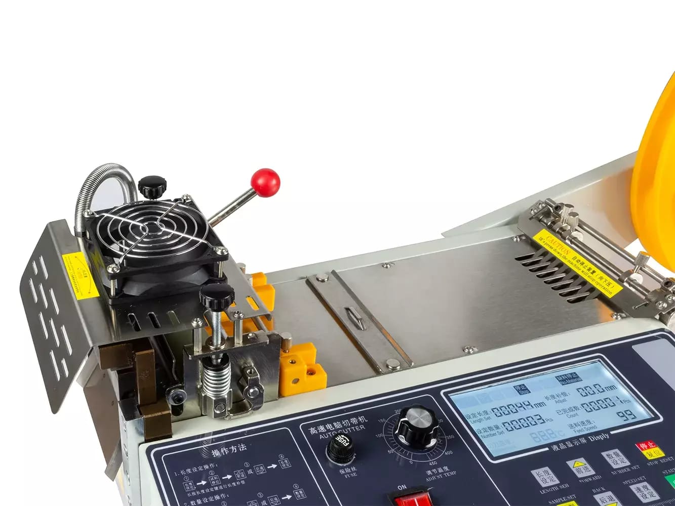 Automatischer Gurt-, Textilband-, Klettverschluss- und Seilschneider / -teiler 988T – 2