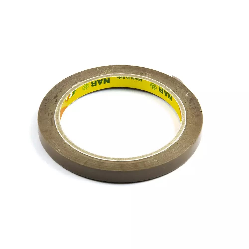 Klebeband für Beutelverschluss, Breite 9 mm, braun