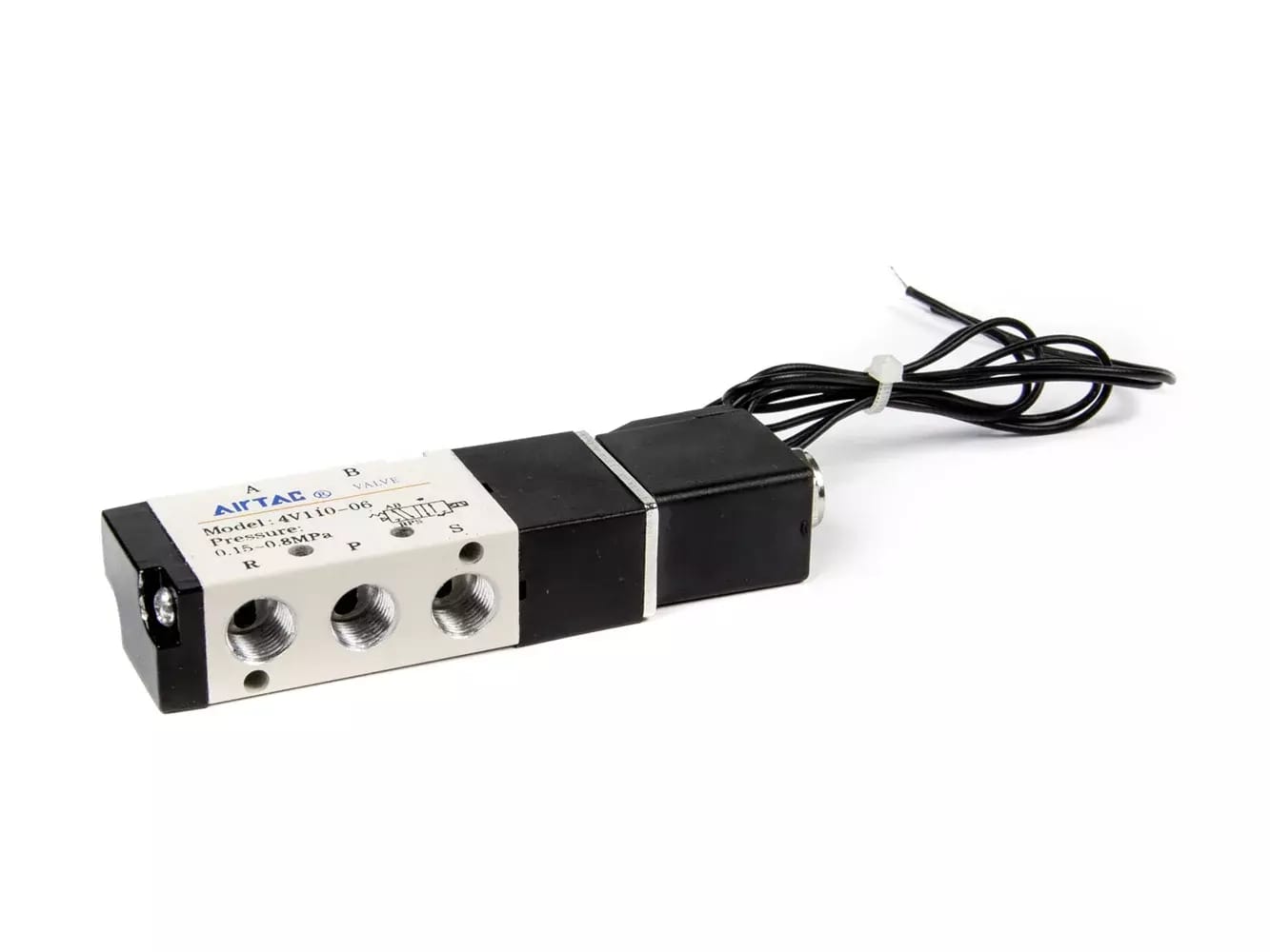 Elektrisch gesteuertes Luftventil (Magnetventil) DC24V G 1/8\" 4V110-06 – 2