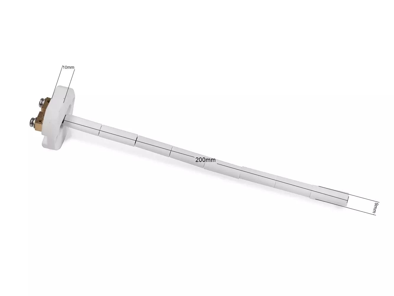 Thermoelement vom Typ K mit einer Länge von 200mm für Hochtemperaturmessungen von 0 bis 1300°C – 2