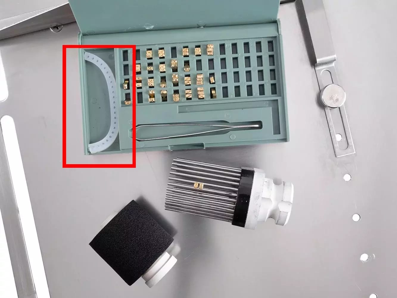 Ersatzsilikonbuchstabenhalter für Zeichensatz für MY-380F/W Automatikdrucker – 2
