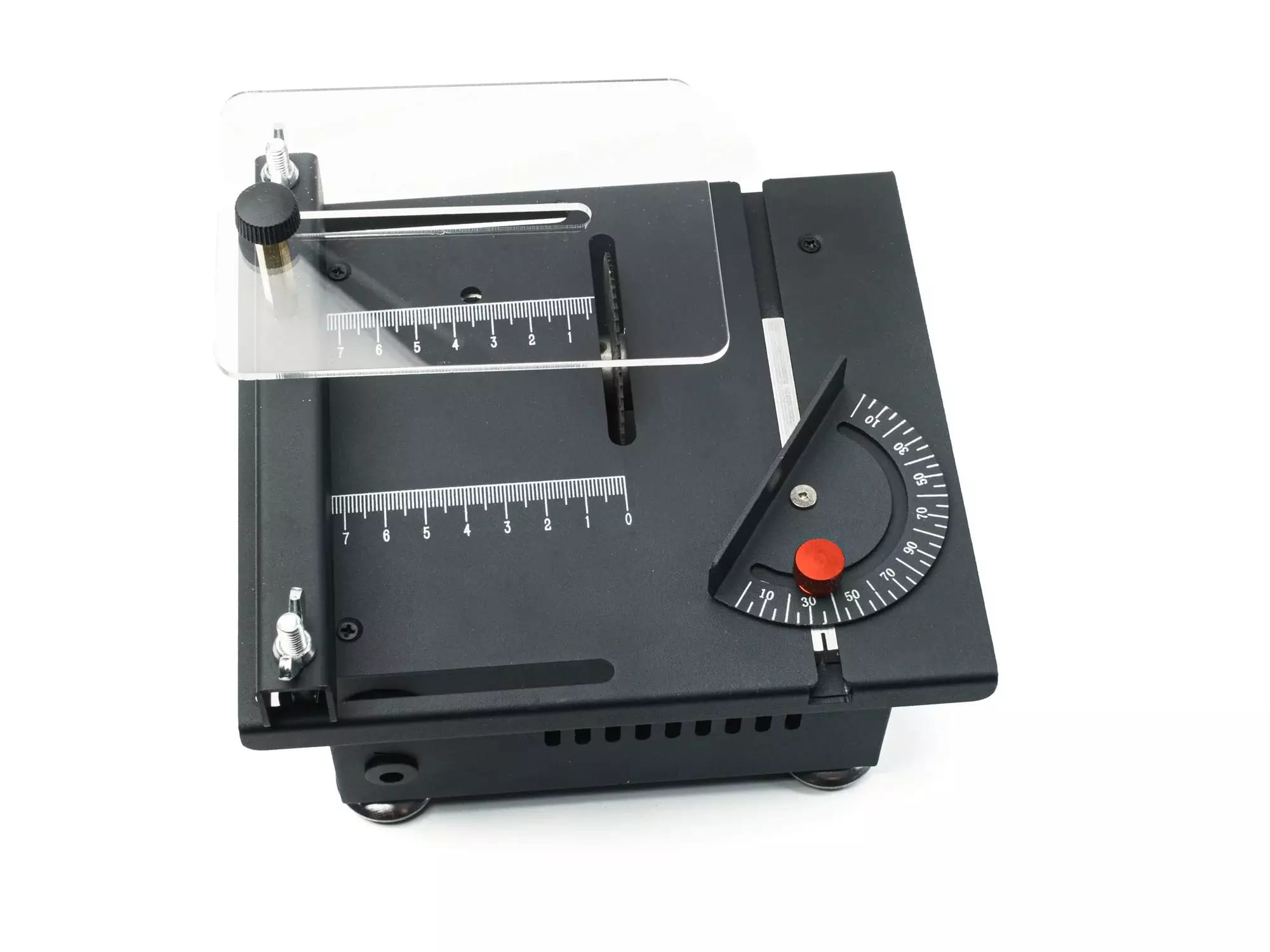 Multifunktionale Tisch-Minisäge mit Zubehör zum Schneiden, Fräsen, Schleifen und Bohren – 2