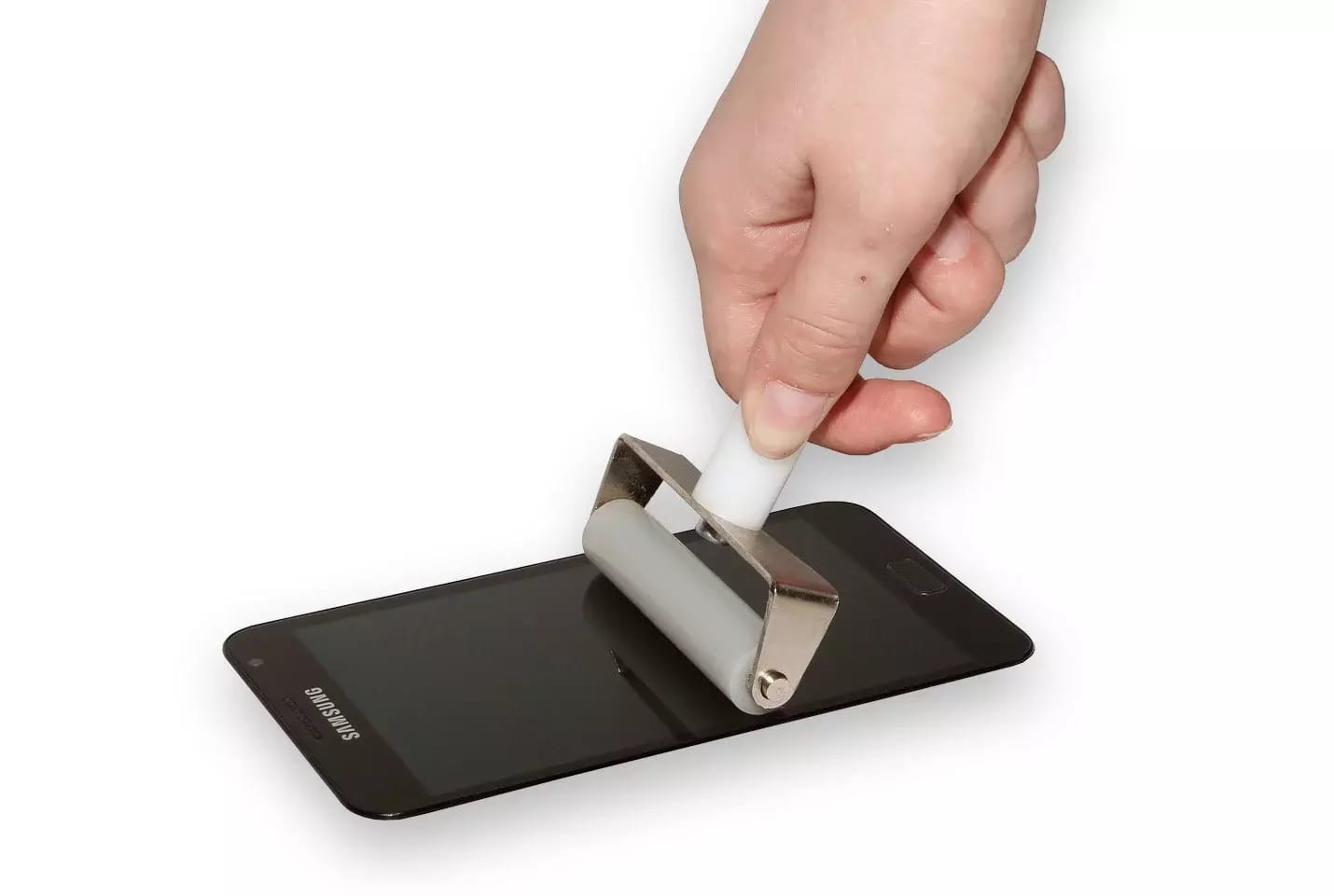 Andruckrolle zum Verkleben von LCDs und Glas 68 mm breit – 2